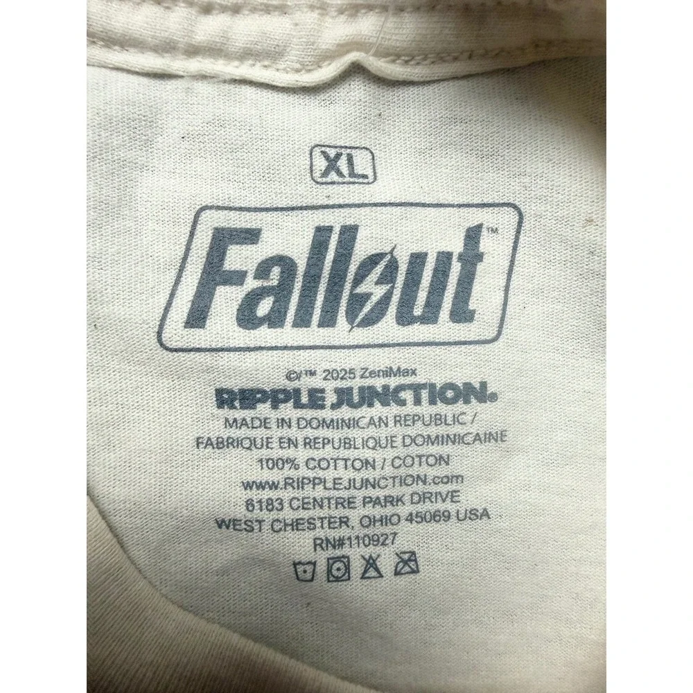 Fallout Nuka Cola Zap That‎ Thirst Graphic T-Shirt XL Ripple Junction Cream New